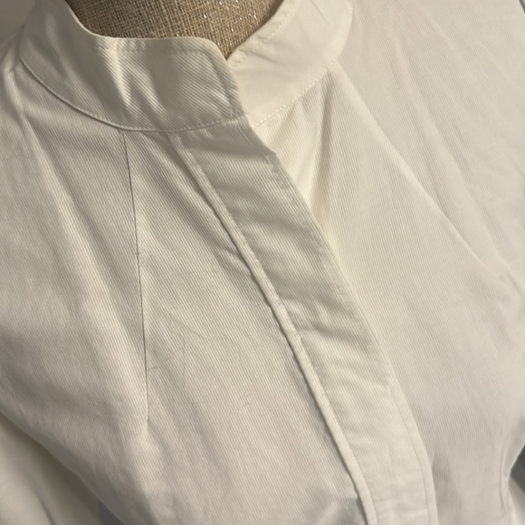 banana republic black label white button up blouse - Picture 2 of 9